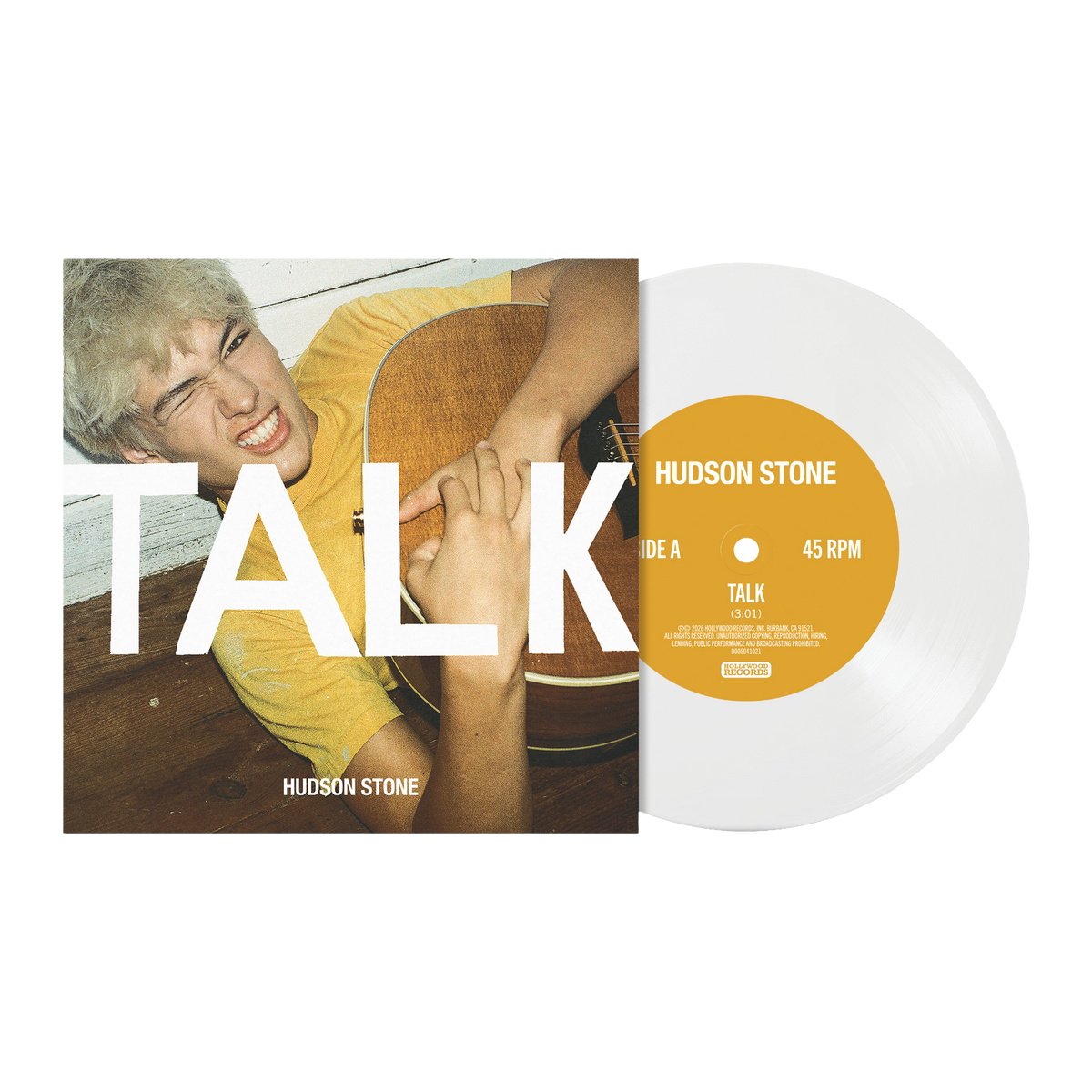 Hudson Stone - Talk / Overthinker [White 7" Single] | Vinyl