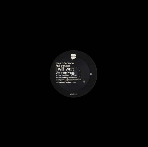 MARCO FARAONE - I Will Wait: The Remixes | Vinyl