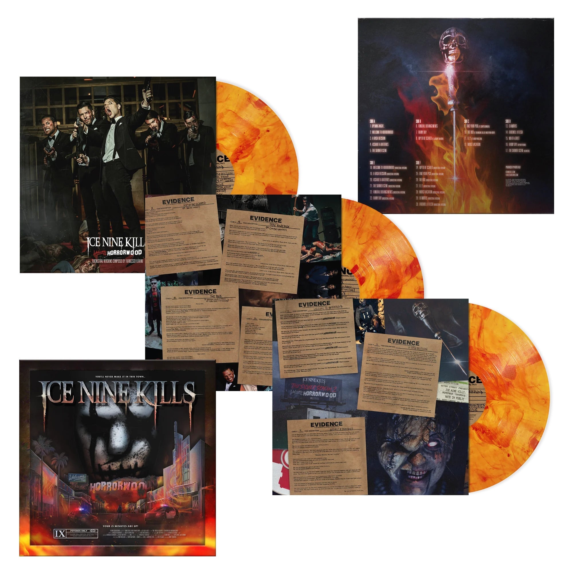 Ice Nine Kills - Welcome To Horrorwood: Under Fire (Deluxe Edition) [Orange/Red Splatter 3Lp] | Vinyl