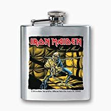 Icup - Iron Maiden - Piece of Mind Album Cover 8 oz Stainless Steel Flask | Merchandise