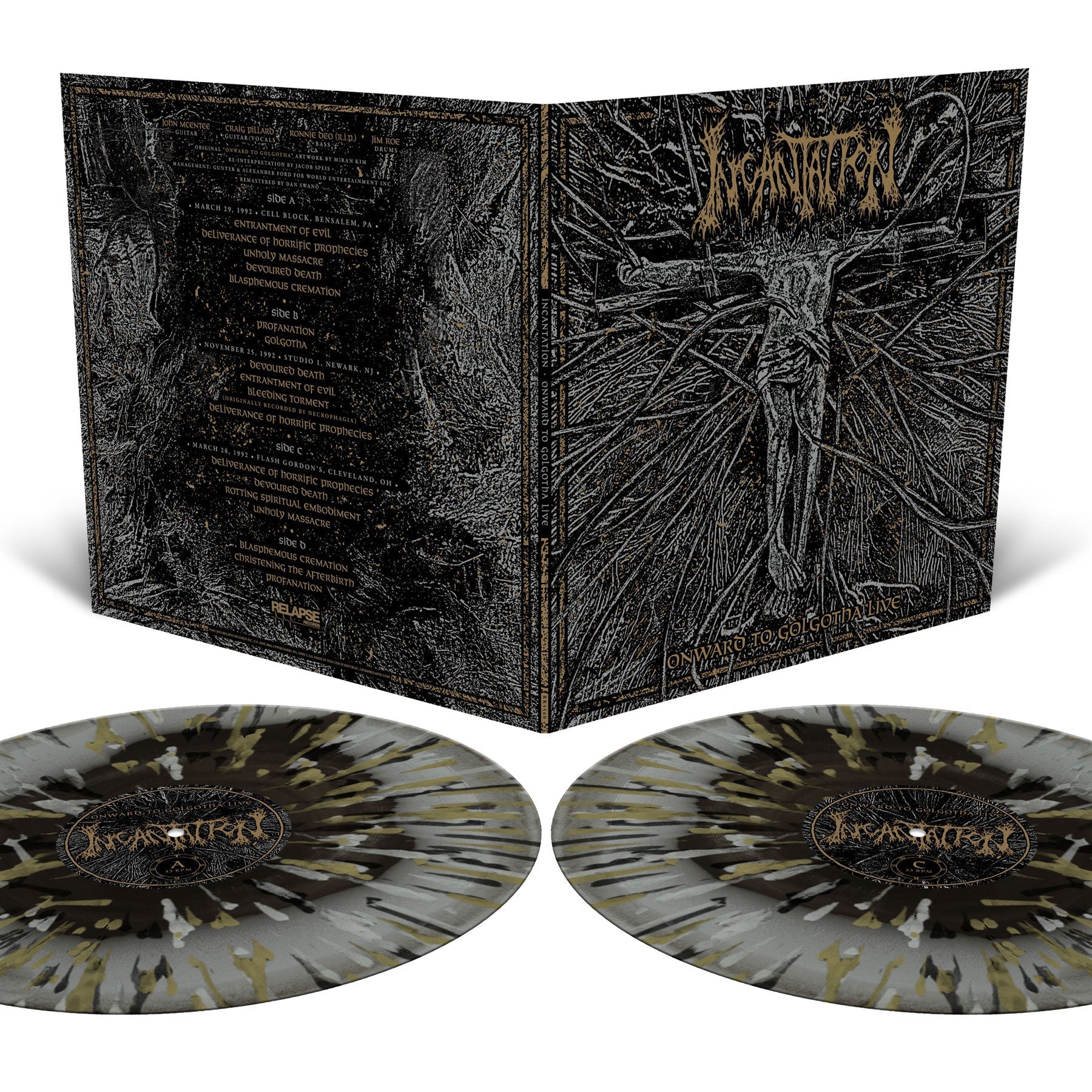 Incantation | Onward To Golgotha Live [Merge With Splatter Vinyl] [2LP] | Vinyl