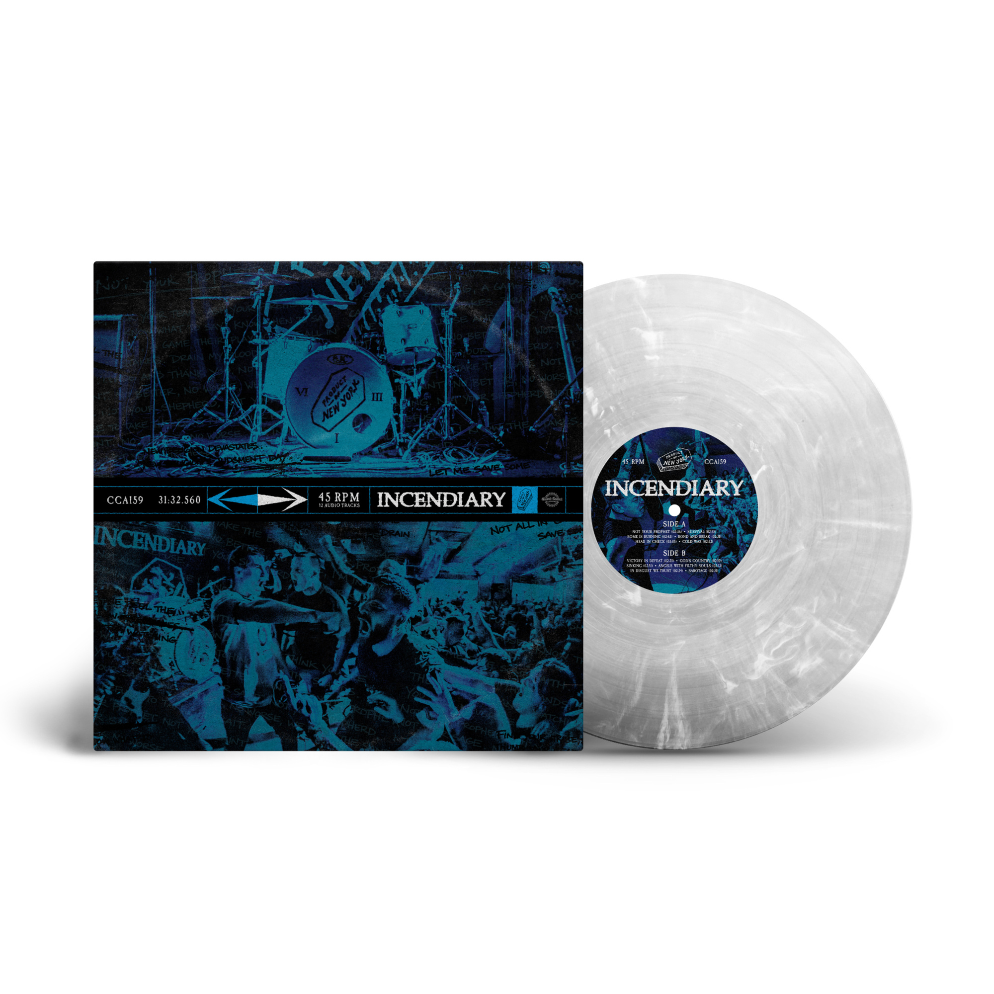 Incendiary - Product Of New York [Clear W/ White Marble] | Vinyl