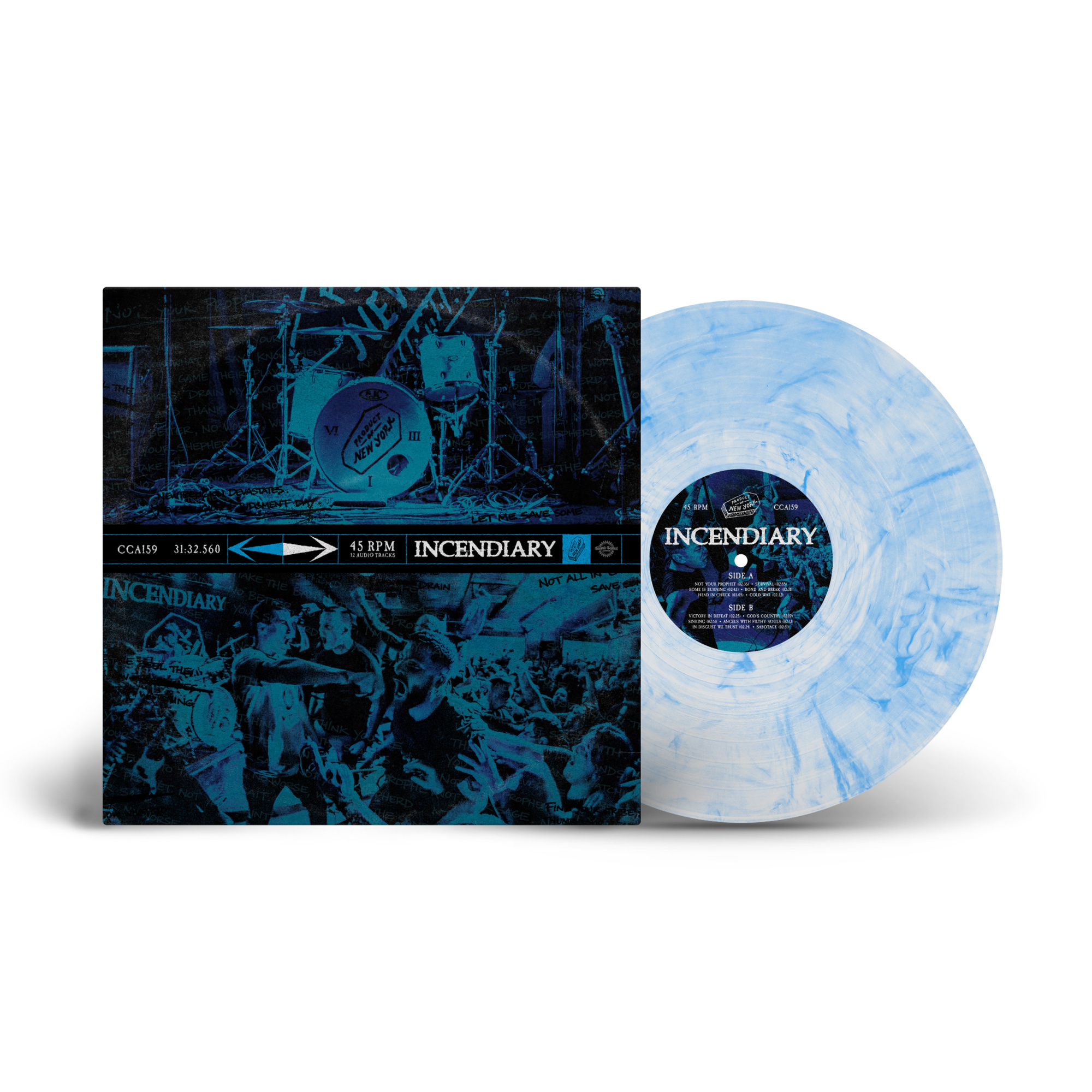 Incendiary - Product Of New York (Indie Exclusive) [Clear W/ Cyan Marble] | Vinyl