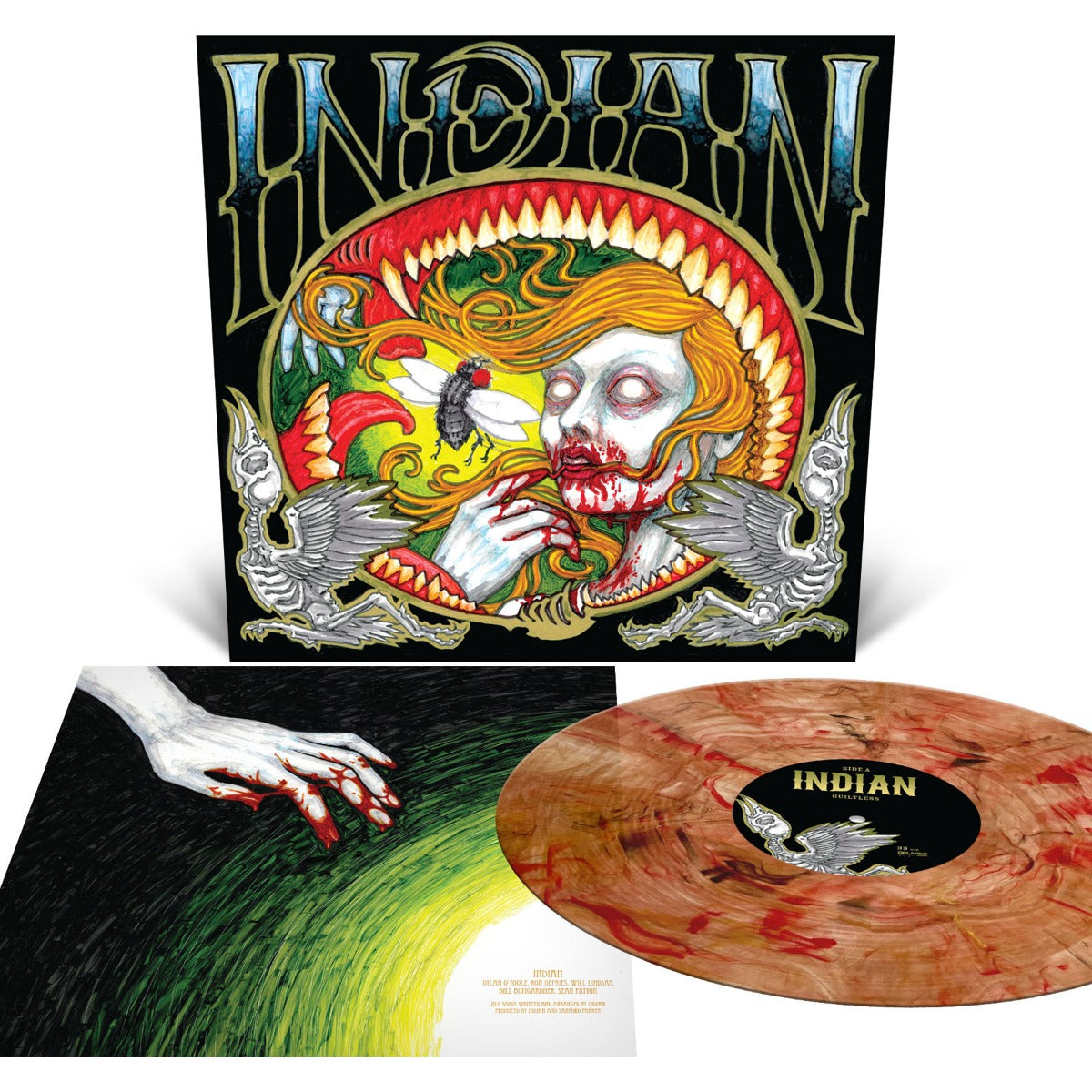 Indian - Guiltless (Swamp Green and Gold Merge with Splatter Colored Vinyl) | Vinyl