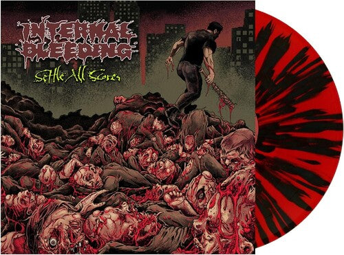 Internal Bleeding - Settle All Scores [Red W/ Black Splatter Vinyl] | Vinyl