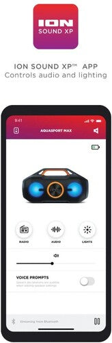 Ion | Ion iSP156 Uber Boom Portable Bluetooth Speaker - IP66 All Weather - 40W (Black) (Large Item, Bluetooth) | Portable Bluetooth Speaker