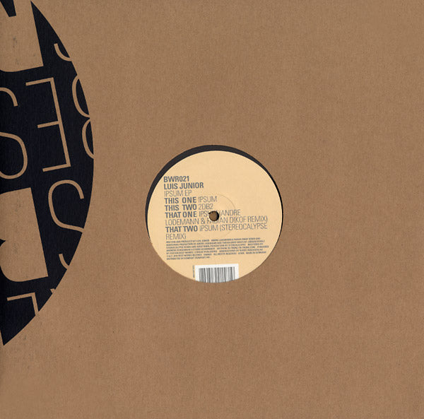 LUIS JUNIOR - Ipsum | Vinyl