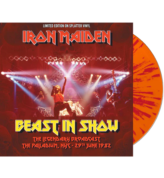Iron Maiden - Beast In Show: Palladium N.Y.C. 1982 (Red/Orange Splatter Vinyl) [Import] | Vinyl