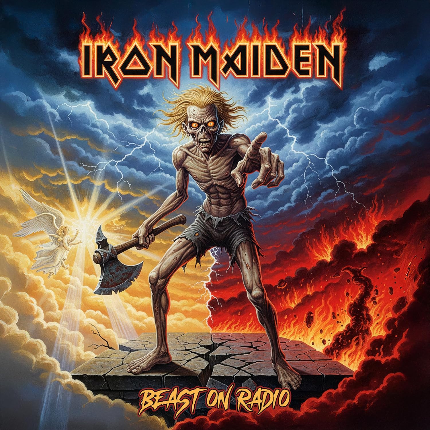 Iron Maiden - Beast On Radio (Limited Edition, Translucent Yellow Colored Vinyl) [Import] | Vinyl