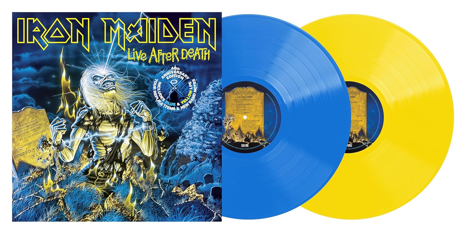 Iron Maiden | Live After Death: 40th Anniversary Edition (Limited Collector's Edition, Blue & Yellow Colored Vinyl) (2 Lp's) | Vinyl