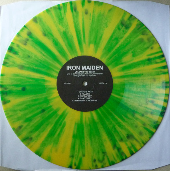 Iron Maiden - Unleash The Beast: Live At De Vereeniging Nijmegen, Netherlands 1981 (Limited Edition, Green & Yellow Splatter Colored Vinyl) [Import] | Vinyl