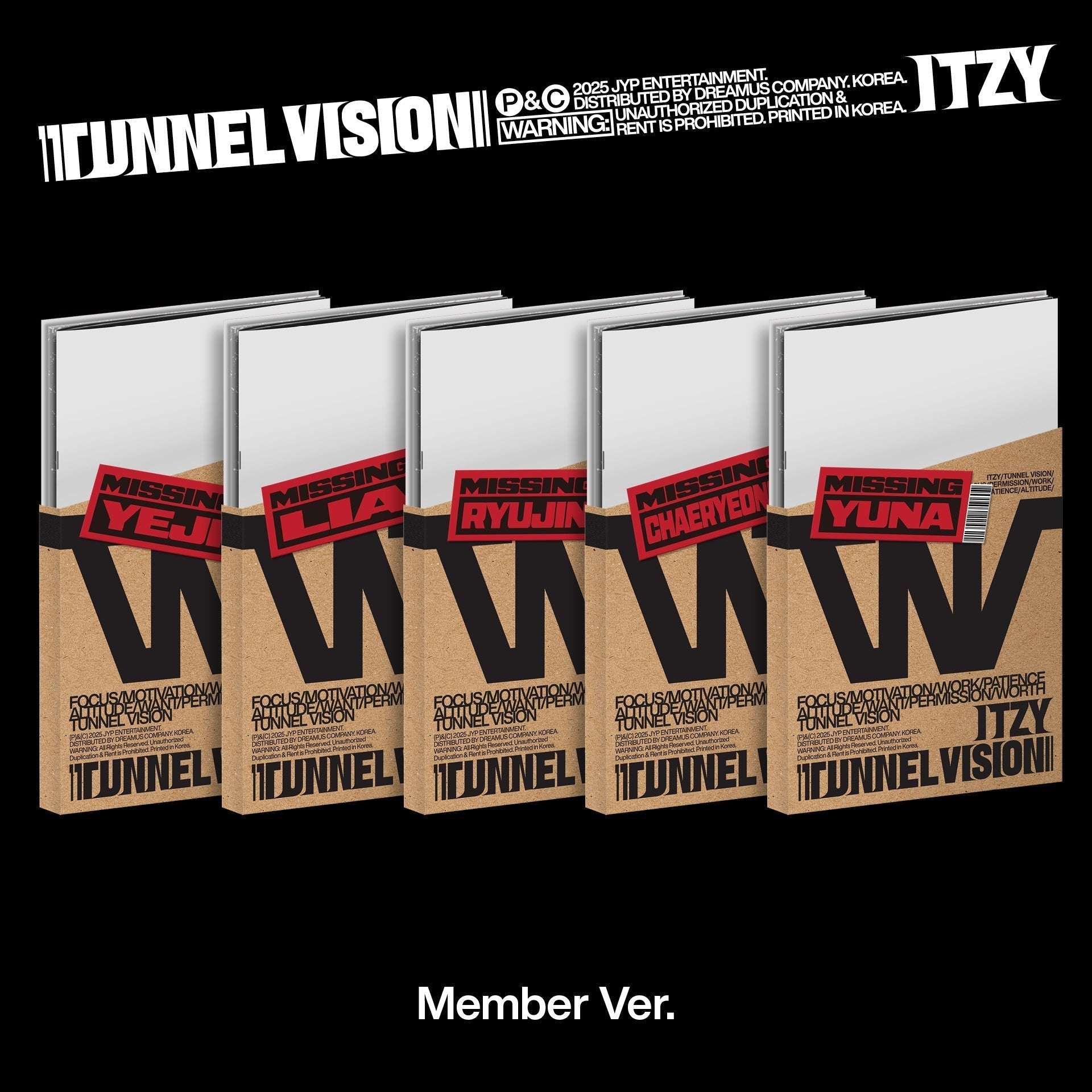 Itzy | Tunnel Vision [Member Ver.] [CD] | CD