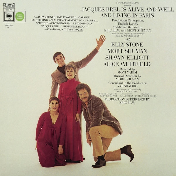 Eric Blau & Mort Shuman Jacques Brel | Jacques Brel Is Alive And Well And Living In Paris | Vinyl