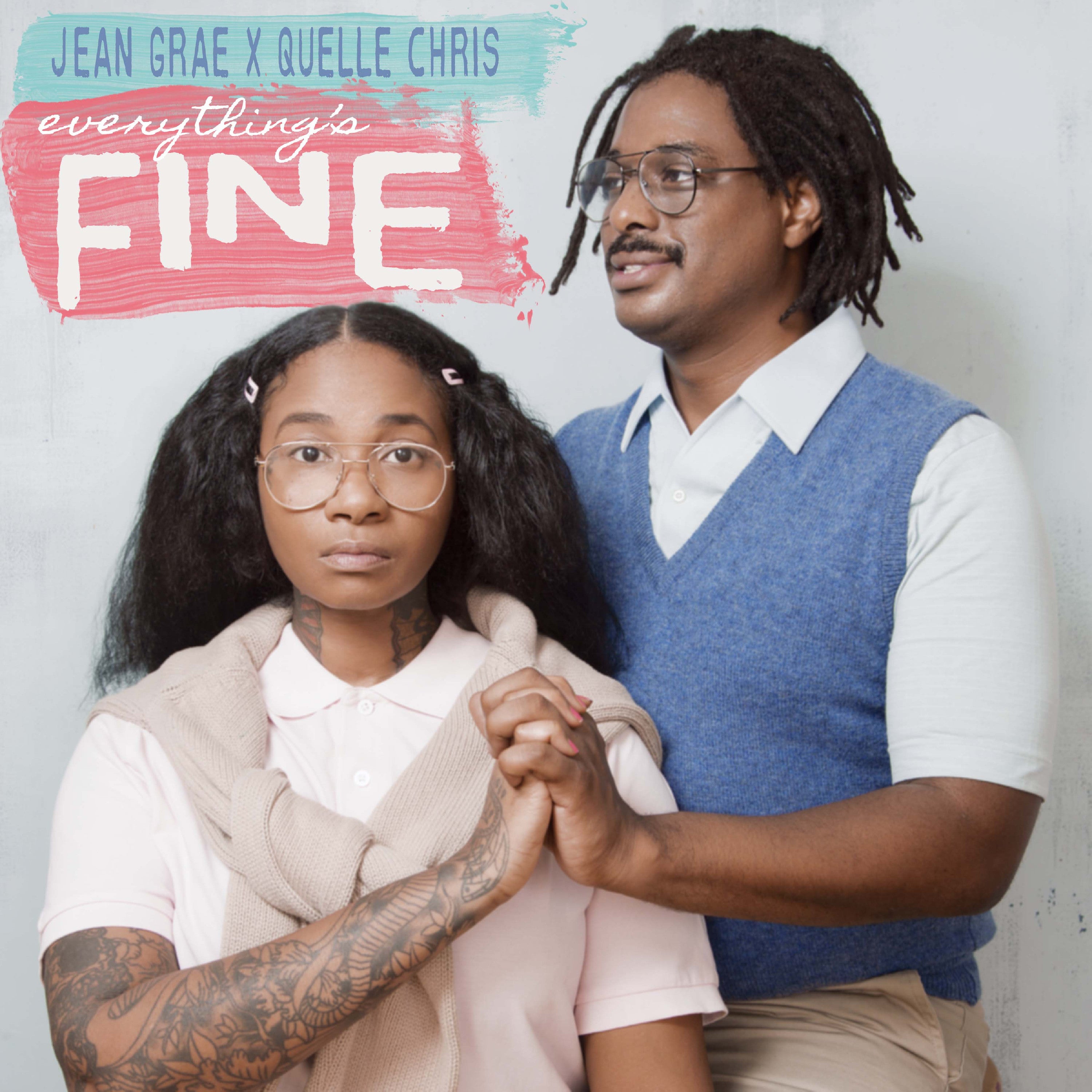 Jean & Quelle Chris Grae | Everything'S Fine (Ice Blue, Purple, Bubble Gum Vinyl) | Vinyl