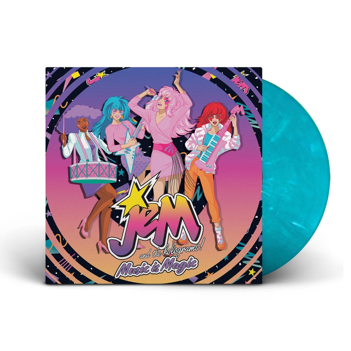 Jem And The Holograms - Jem And The Holograms: Music Is Magic [Tidal Wave Blue] | Vinyl