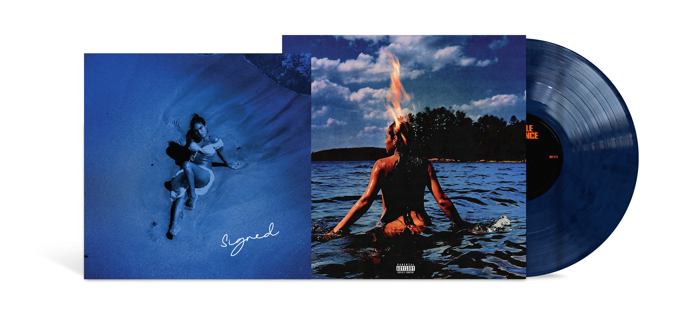 Jessie Reyez - A Little Vengeance (Indie Exclusive) [Deep Blue Water LP] [Signed Insert] | Vinyl