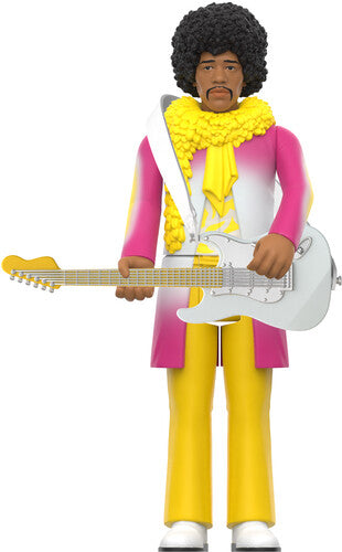 Jimi Hendrix - Super7 - Jimi Hendrix - ReAction Figures - Jimi Hendrix (Reverse Album Colors) (Collectible, Action Figure) | Action Figure
