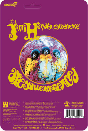 Jimi Hendrix - Super7 - Jimi Hendrix - ReAction Figures - Jimi Hendrix (Reverse Album Colors) (Collectible, Action Figure) | Action Figure
