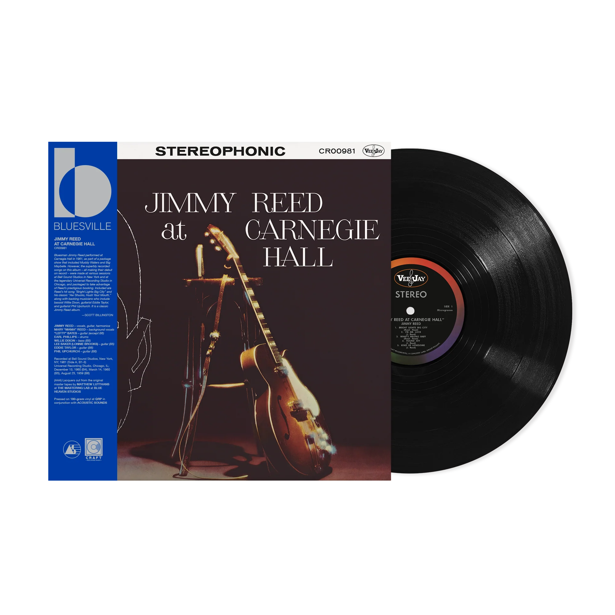 Jimmy Reed - Jimmy Reed At Carnegie Hall (Bluesville Acoustic Sounds Series) [180G LP] | Vinyl