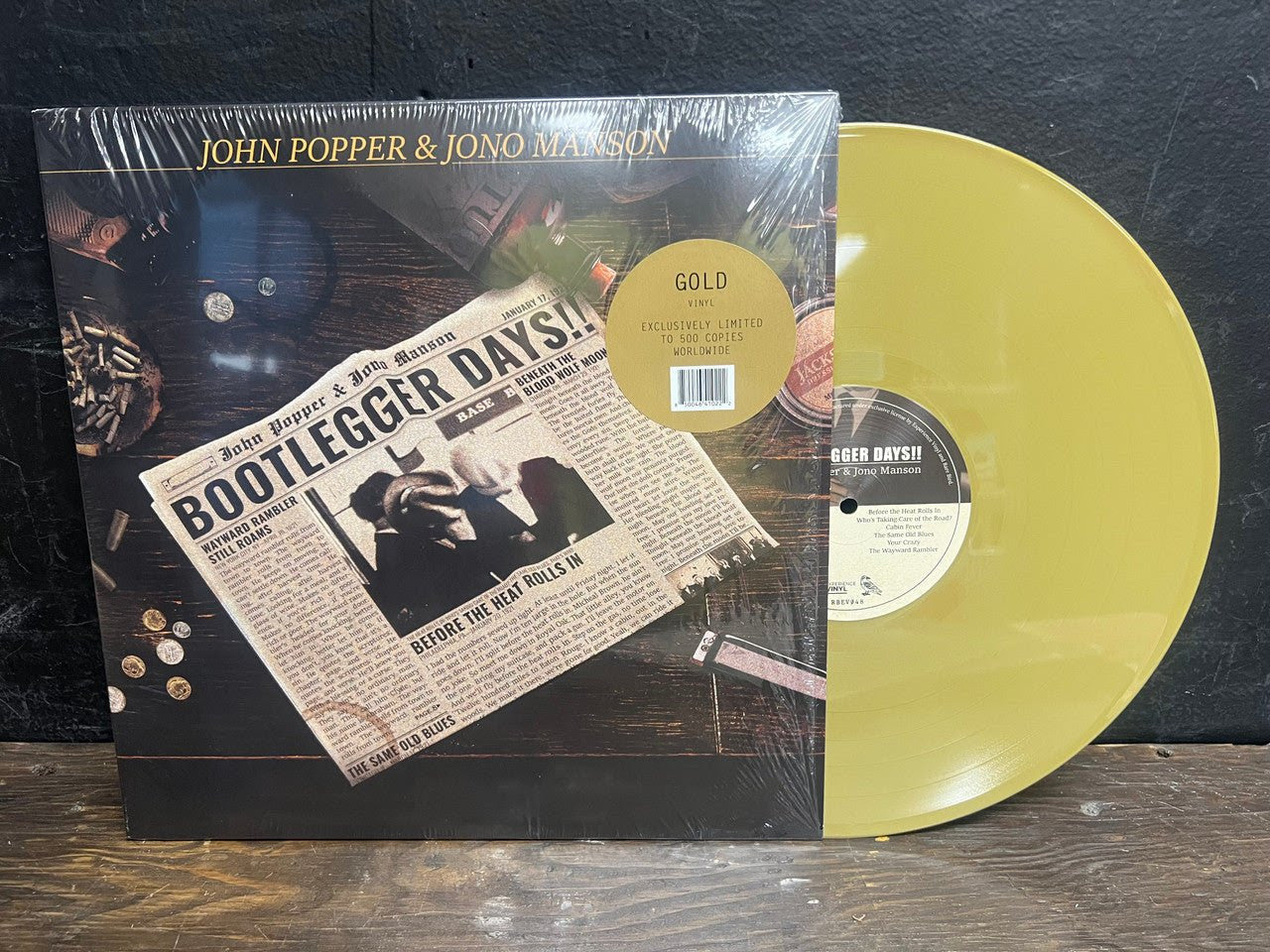John Popper & Jono Manson - BOOTLEGGER DAYS!! colored LP | Vinyl