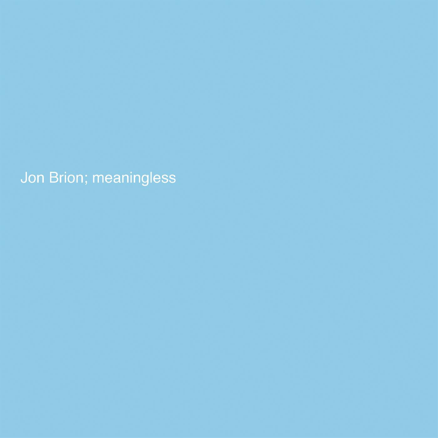 Jon Brion | Meaningless (Indie Exclusive Baby Blue Vinyl) | Vinyl