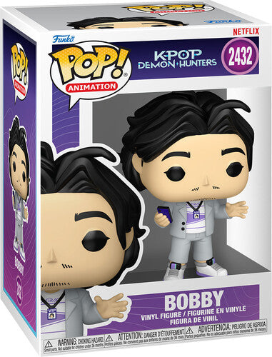 K-Pop Demon Hunters - Funko POP! Anime: KPop Demon Hunters - Bobby (KPDH) (Vinyl Figure, Collectible) | Action Figure