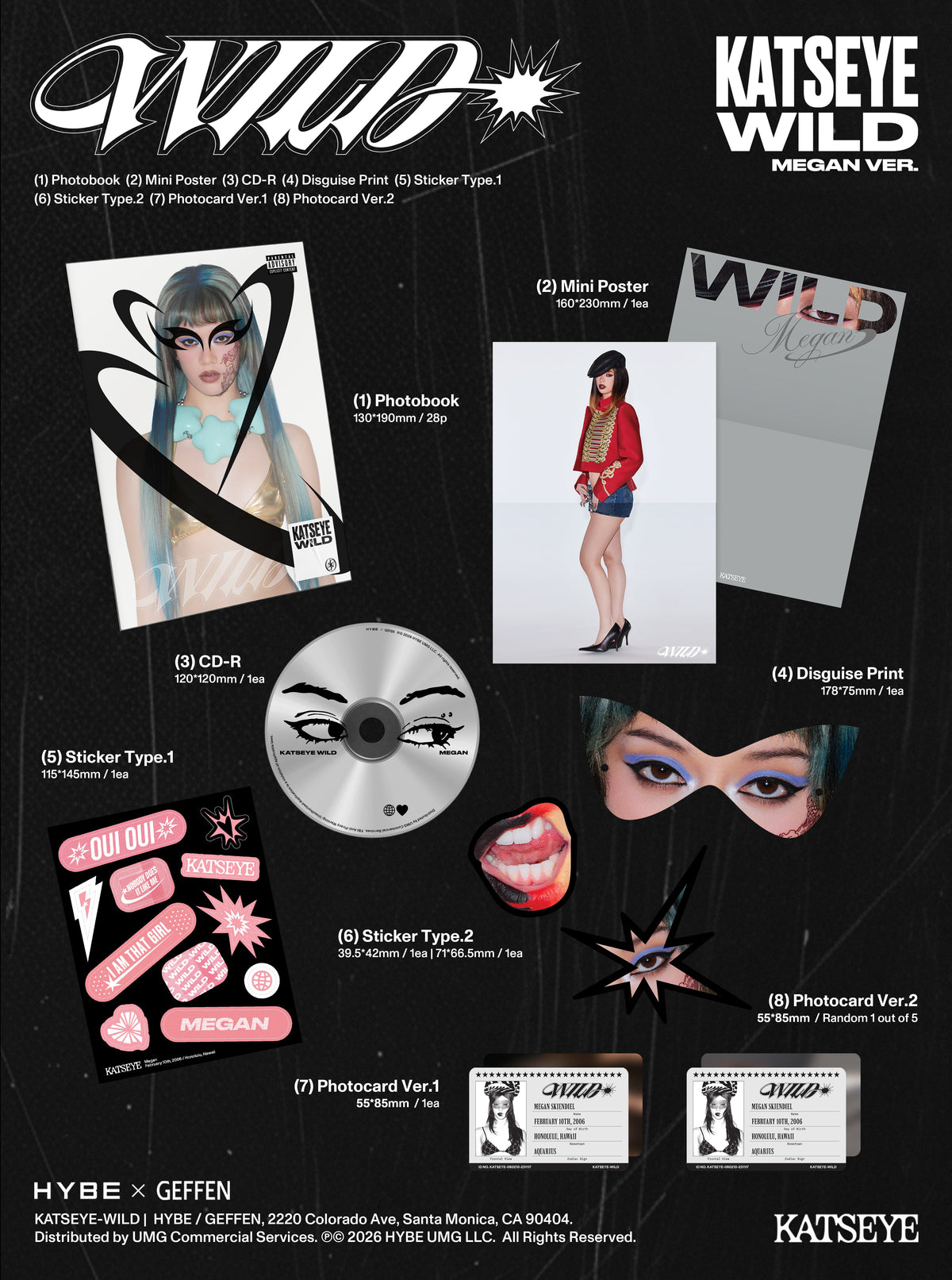 KATSEYE - WILD (Megan Ver.) [CD] | CD