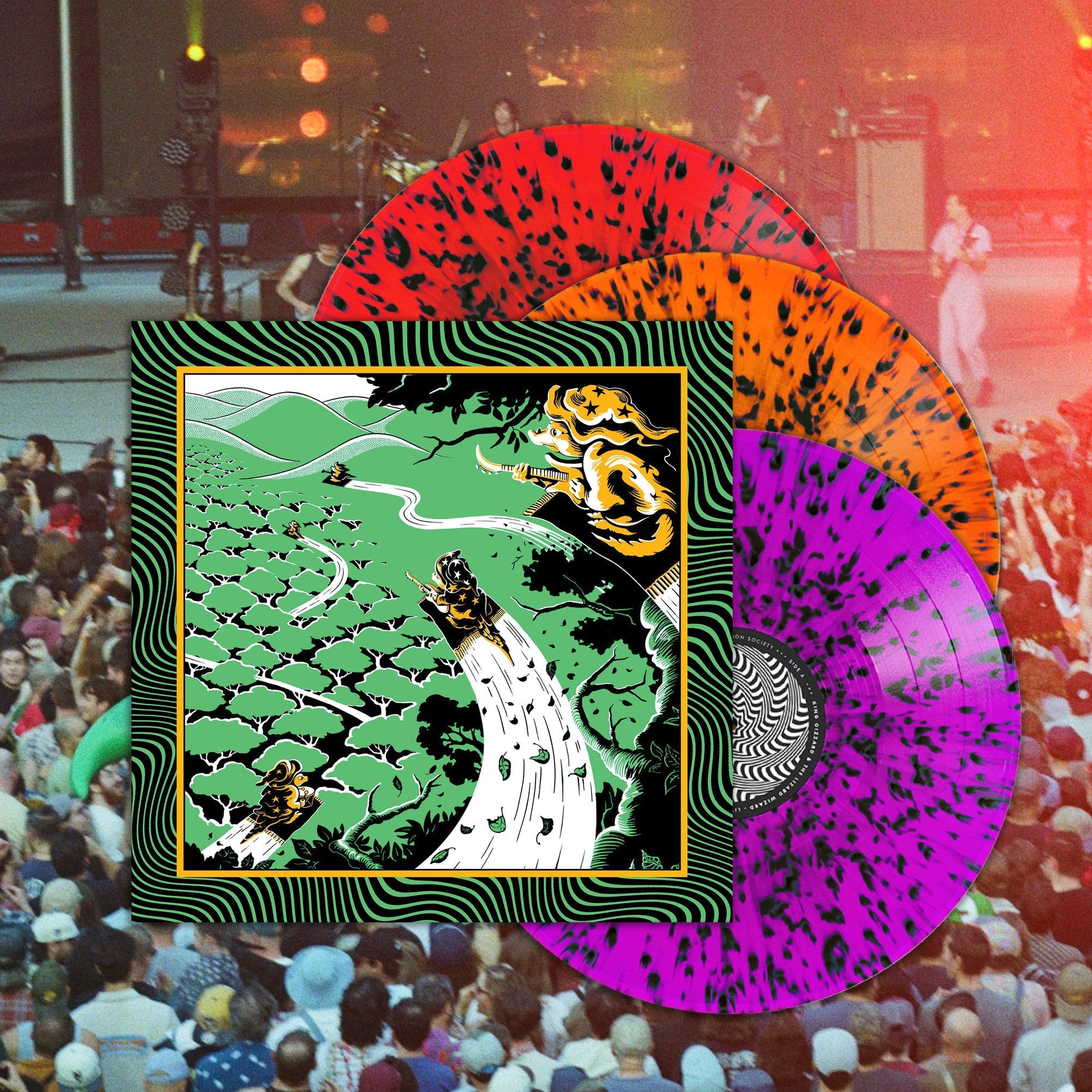 King Gizzard And The Lizard Wizard | Live At Forest Hills Stadium '25 (Triple Gatefold) [Neon Splatter Vinyl] [3LP] | Vinyl