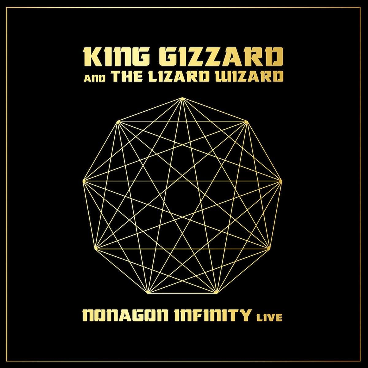 King Gizzard and the Lizard Wizard | Nonagon Infinity Live (Indie Exclusive, Gold Nugget Nonagon-Shaped Colored Vinyl, Limited Edition, Gatefold LP Jacket) (2 Lp) | Vinyl - 0