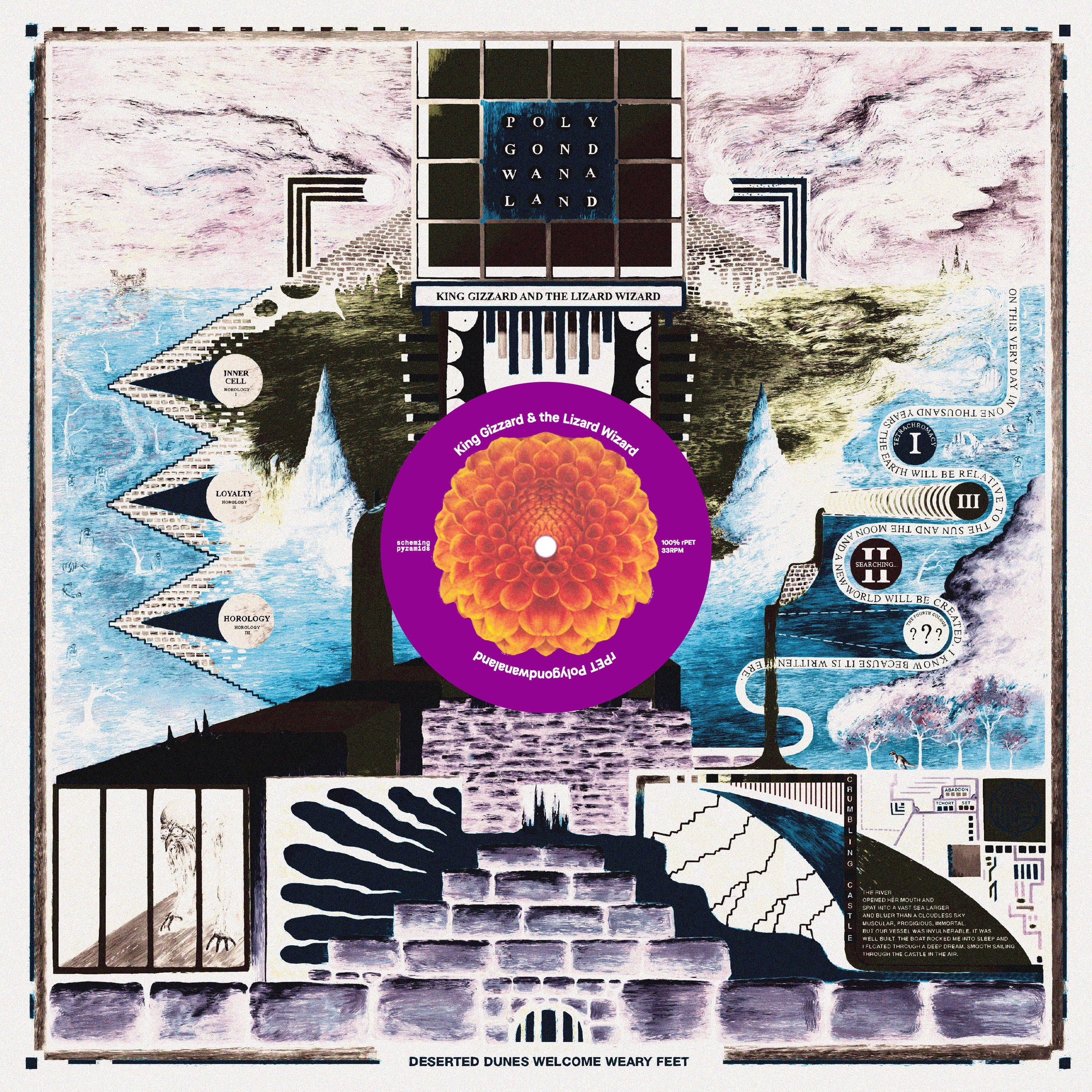 King Gizzard & The Lizard Wizard - Polygondwanaland (100% Recycled Plastic (r-PET), 180 Gram Translucent Purple) | Vinyl