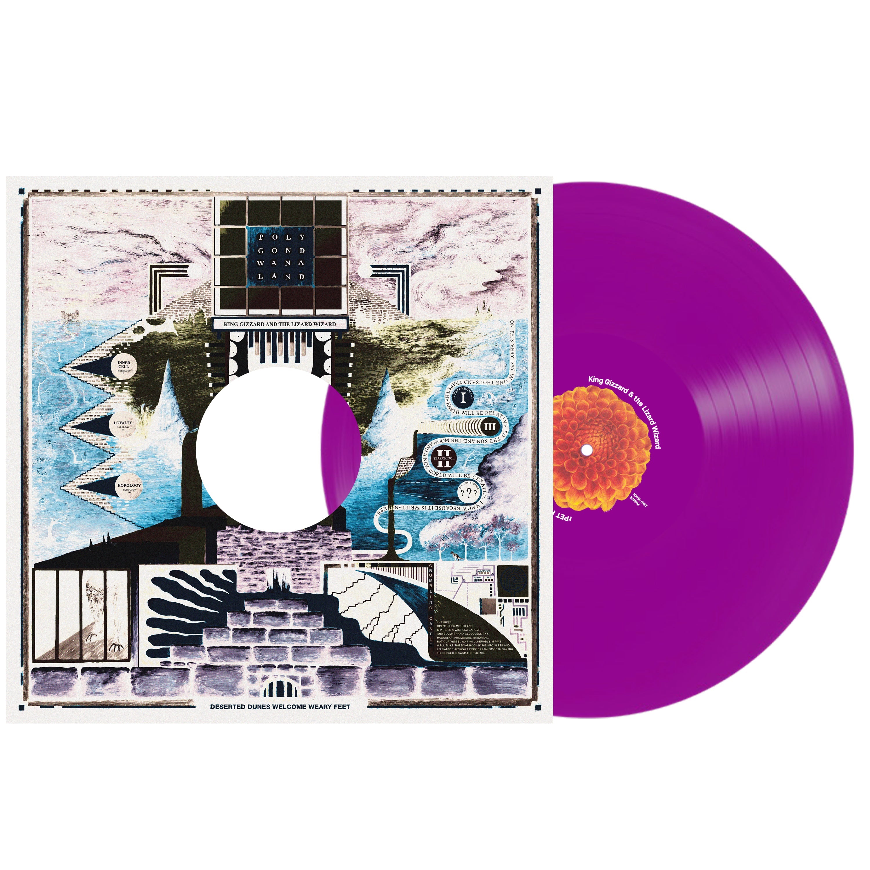 King Gizzard & The Lizard Wizard - Polygondwanaland (100% Recycled Plastic (r-PET), 180 Gram Translucent Purple) | Vinyl