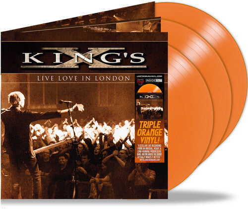 King's X | Live Love in London (Orange Colored Vinyl, Gatefold LP Jacket) (3 Lp's) | Vinyl