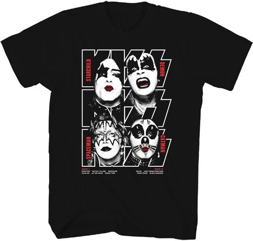 KISS - Debut Album Cover T-Shirt - Black | Apparel