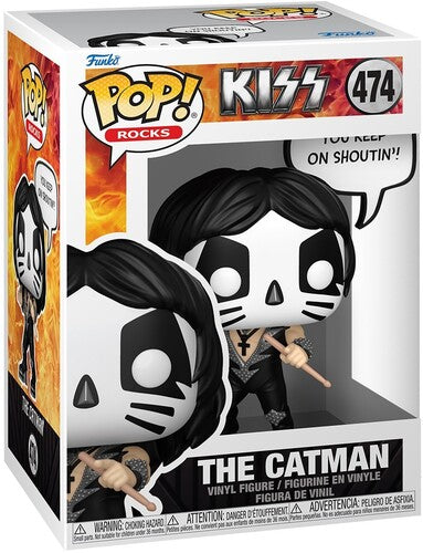 Kiss | Funko POP! Sayings: KISS - The Catman, Rock & Roll All Night (Vinyl Figure, Collectible) | Action Figure