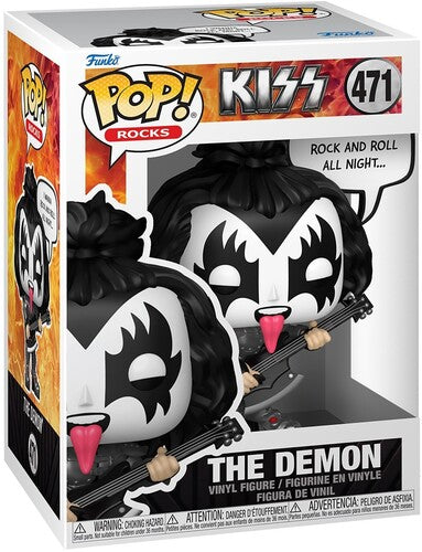 Kiss | Funko POP! Sayings: KISS - The Demon, Rock & Roll All Night (Vinyl Figure, Collectible) | Action Figure
