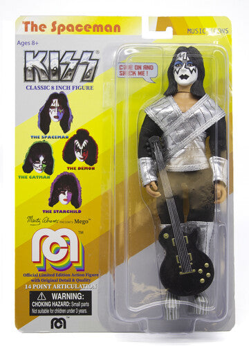 Kiss | Mego - KISS - Spaceman Love Gun 8" Action Figure with Guitar (Large Item, Action Figure, Collectible) | Action Figure