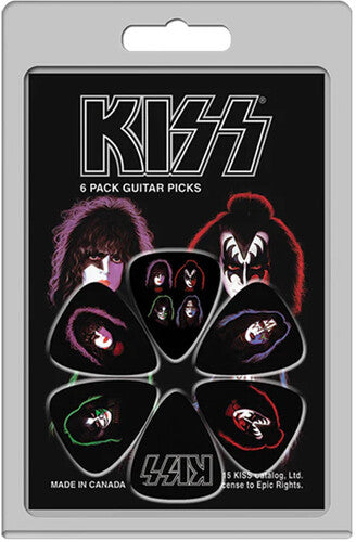 Kiss - Perri's - Kiss - Faces - Guitar Picks (6 Pack) | Guitar Picks