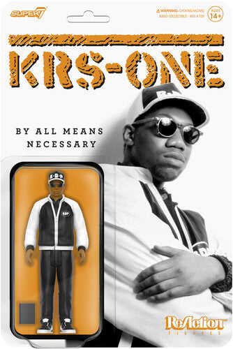 KRS-One - Super7 - KRS-One - Reaction Figures Wv1 - KRS-One (By All Means Necessary BDP) (Collectible, Figure, Action Figure) | Action Figure