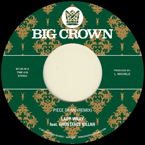 Lady Wray - Piece Of Me (feat. Ghostface Killah) b/ w Joy & Pain (Pete Rock Remix) (7" Single) | Vinyl