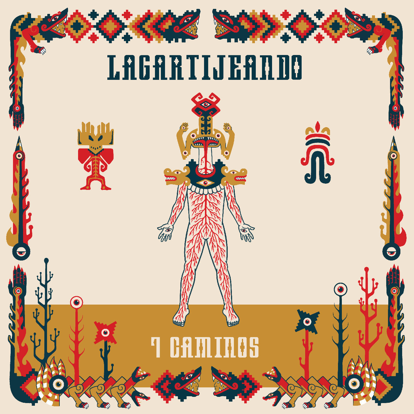 Lagartijeando | 7 Caminos (Orange Vinyl) | Vinyl