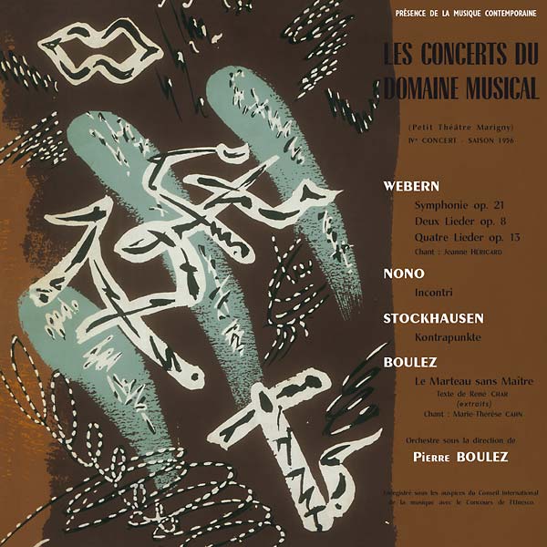 WEBERN/NONO/STOCKHAUSEN/BOULEZ - Le Concerts du Domaine Musical 1956 | Vinyl