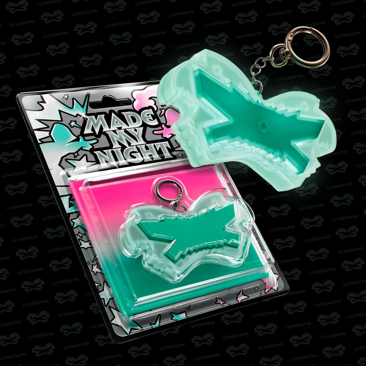 Le Sserafim - 2ND Single Album 'Made My Night' (Glow Clicker Keychain) [Mint Ver.] | CD