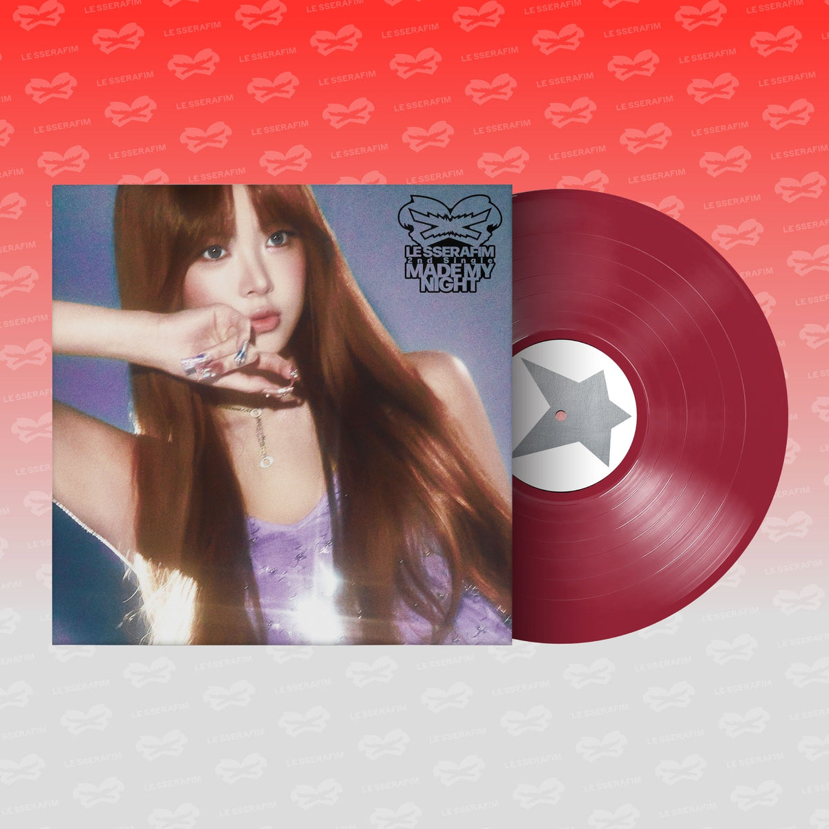 Le Sserafim - 2ND Single Album 'Made My Night' Vinyl [Warm Red Ver.] | Vinyl