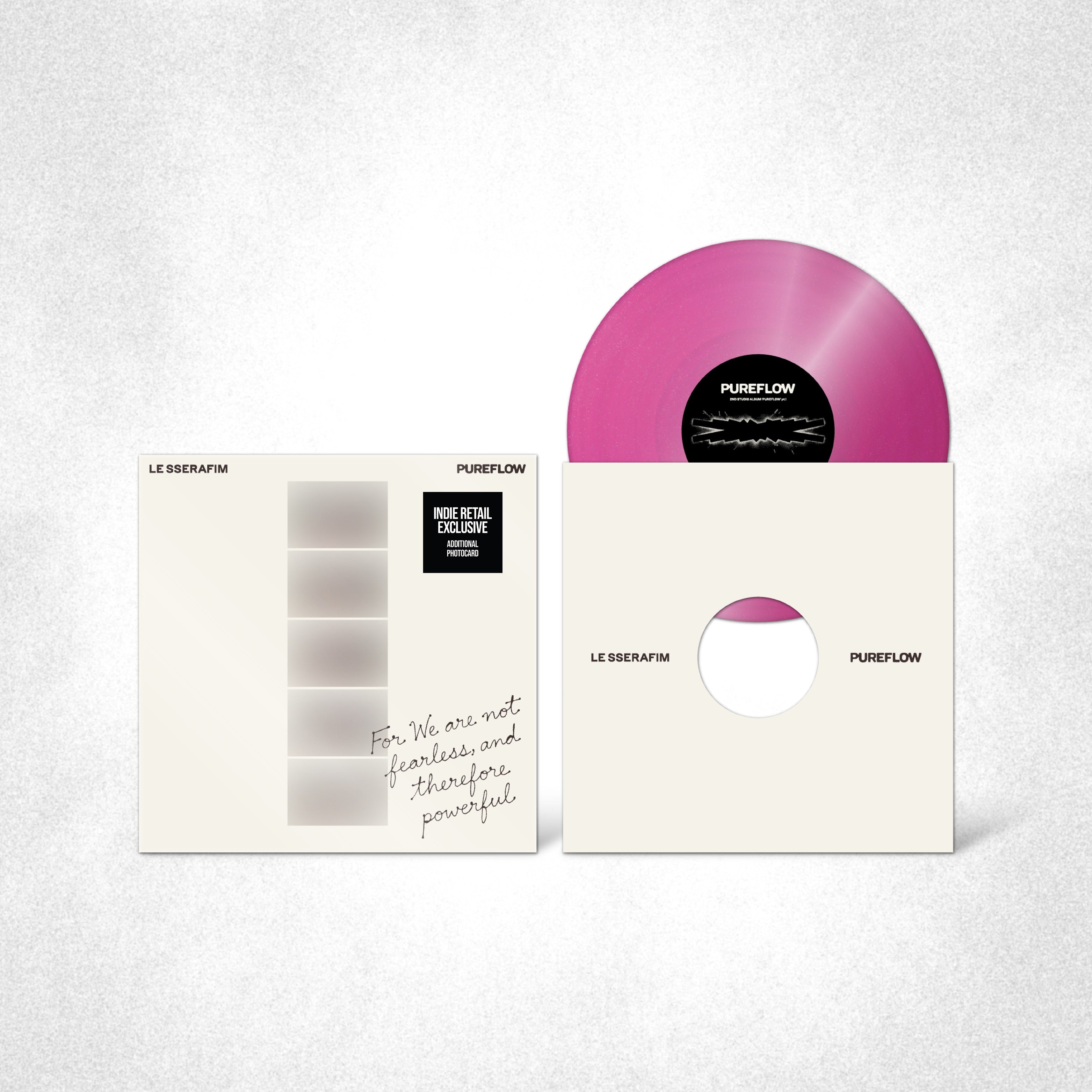Le Sserafim - 2ND Studio Album ‘Pureflow’ Pt.1 Vinyl [Hot Pink Glitter Ver.] [Indie Exclusive] | Vinyl