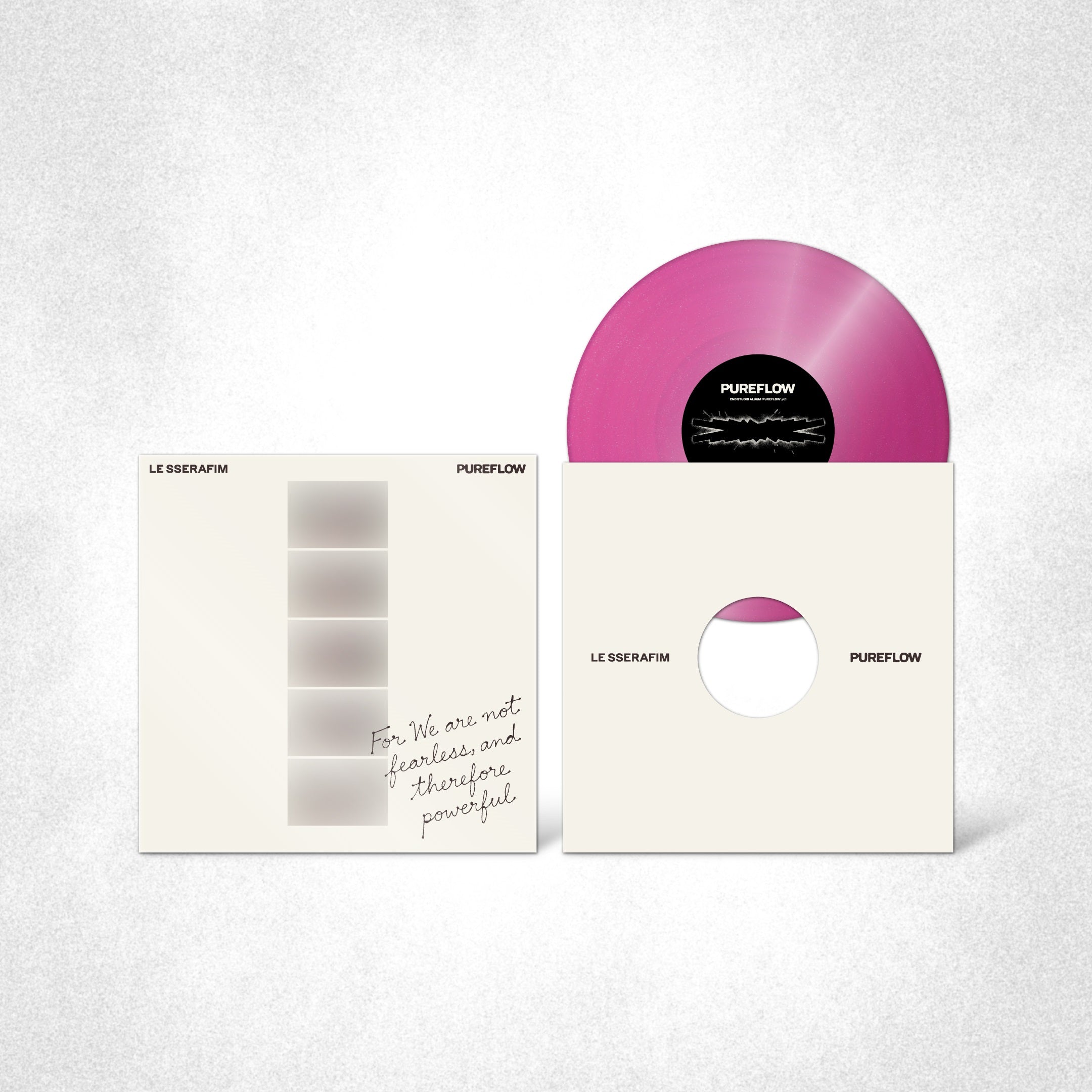 Le Sserafim - 2Nd Studio Album ‘Pureflow’ Pt.1 Vinyl [Hot Pink Glitter Ver.] | Vinyl