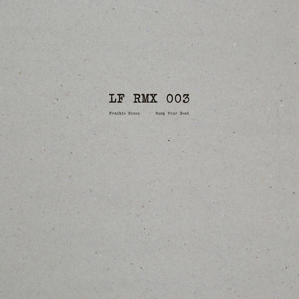 FRANKIE BONES - LF RMX 003 | Vinyl