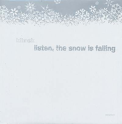Klimek - Listen, The Snow Is Falling | Vinyl