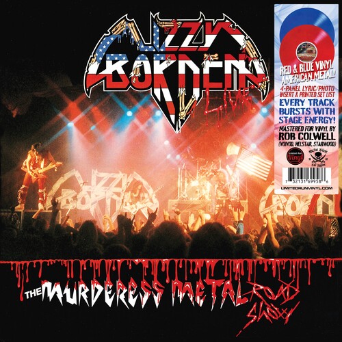 Lizzy Borden - The Murderess Metal Road Show: 40th Anniversary Edition (Indie Exclusive, Red & Blue Colored Vinyl, Limited Edition, Gatefold LP Jacket) (2 Lp's) | Vinyl