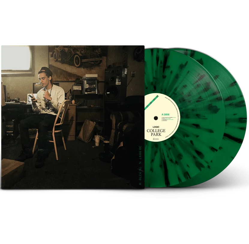 Logic - College Park (Limited Edition, "Varsity" Green & Black Splatter, Artist Signed) (2 Lp's) | Vinyl