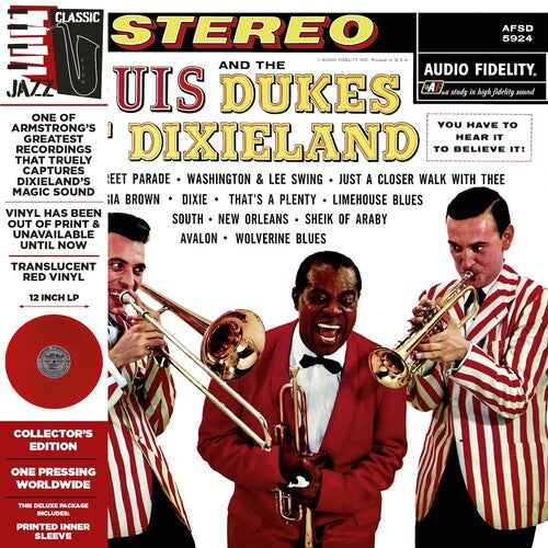 Louis Armstrong | Louis Armstrong and the Dukes of Dixieland (Colored Vinyl, Deluxe Edition, Limited Edition, Red, Remastered) | Vinyl